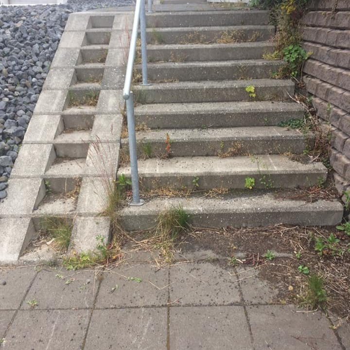 Tröppur og rampur fyrir hreinsun