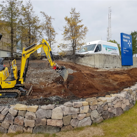 Nýframkvæmd gróðurbeð