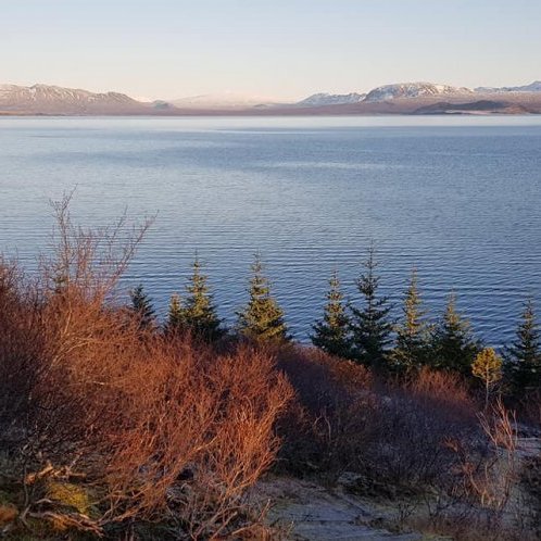 Unnið við Þingvallavatn